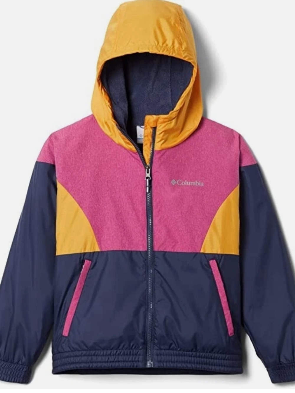 Columbia Girls' Side Hill Lined Windbreaker - Youth XXS